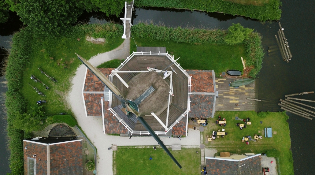 Molen de Ster vanuit de lucht